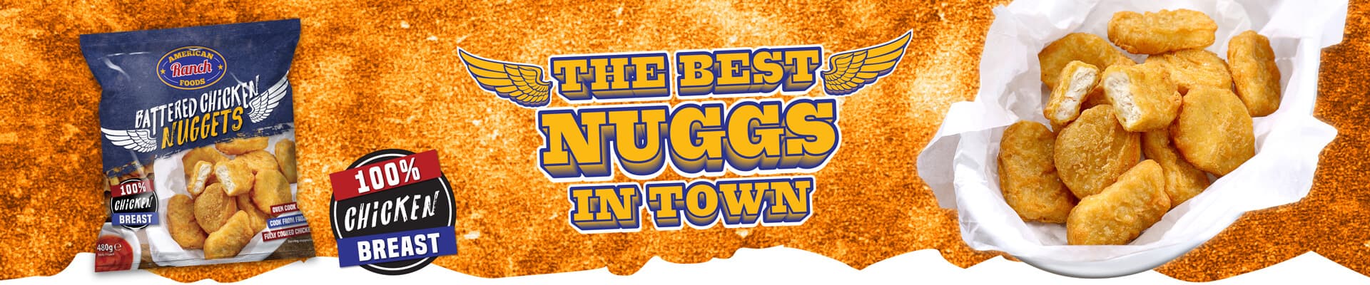Nuggets and steaks banner