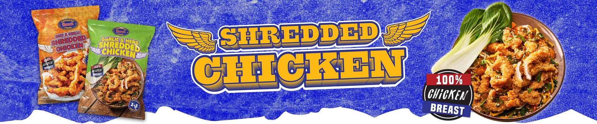 Shredded chicken banner